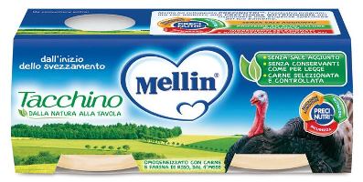OMOGENEIZZATO MELLIN TACCHINO 2X120 G - Farmacia De Pasquale