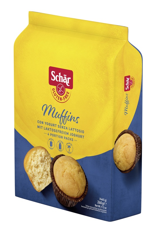 SCHAR MUFFINS SENZA LATTOSIO 4 PORZIONI DA 65 G - Farmacia De Pasquale
