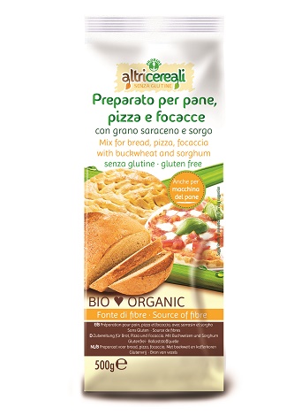 ALTRICEREALI PREPARATO PER PANE PIZZA E FOCACCE CON GRANO SARACENO E SORGO 500 G SENZA UOVA - Farmacia De Pasquale