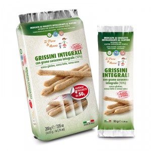 IL PANE DI ANNA GRISSINI INTEGRALI SENZA LATTE 200G - Farmacia De Pasquale