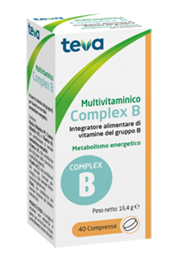 MULTIVITAMINICO COMPLEX B TEVA 40 COMPRESSE 16,4 G - Farmacia De Pasquale