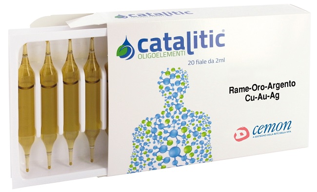 CATALITIC OLIGOELEMENTI RAME ORO ARGENTO CU-AU-AG 20 AMPOLLE - Farmacia De Pasquale