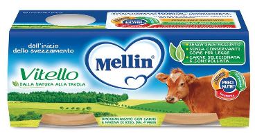 MELLIN OMOGENEIZZATO VITELLO 2 X 80 G - Farmacia De Pasquale