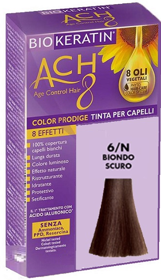 BIOKERATIN ACH8 COLOR PRODIGE 6/N BIONDO SCURO - Farmacia De Pasquale