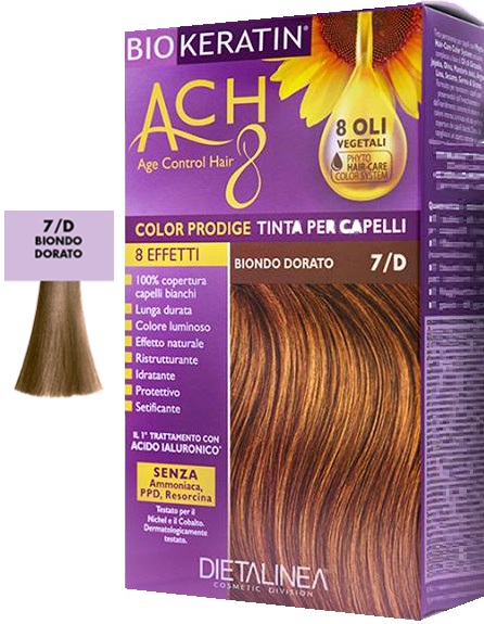 BIOKERATIN ACH8 COLOR PRODIGE 7/D BIONDO DORATO - Farmacia De Pasquale