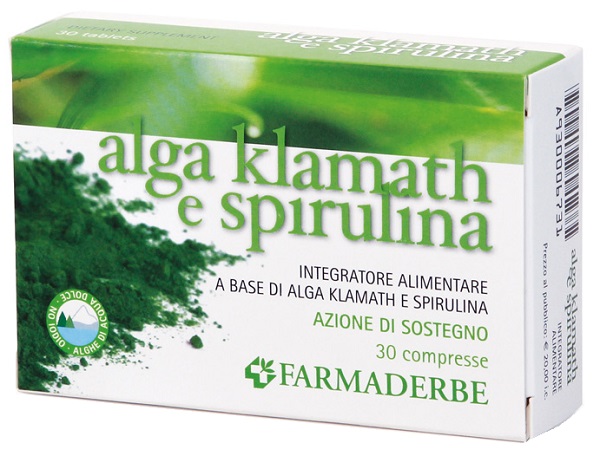 ALGA KLAMATH E SPIRULINA 30 COMPRESSE - Farmacia De Pasquale