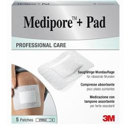 MEDICAZIONE MEDIPORE+PAD 10X20CM 5PEZZI - Farmacia De Pasquale