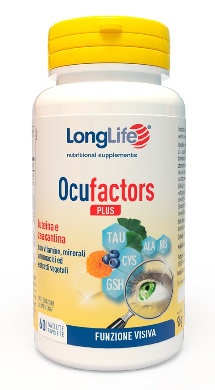 LONGLIFE OCUFACTORS PLUS 60 TAVOLETTE RIVESTITE - Farmacia De Pasquale