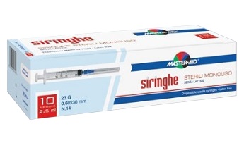 SIRINGA PER VENIPUNTURA MASTER-AID 10 ML GAUGE 21 10 PEZZI - Farmacia De Pasquale