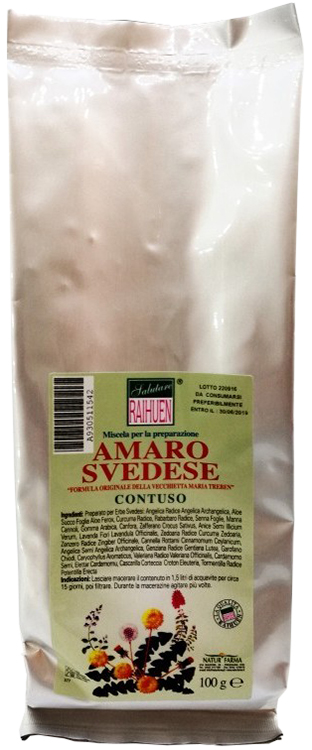 RAIHUEN ERBE SVEDESI CONTUSO PREPARATO PER AMARO SVEDESE 100 G - Farmacia De Pasquale