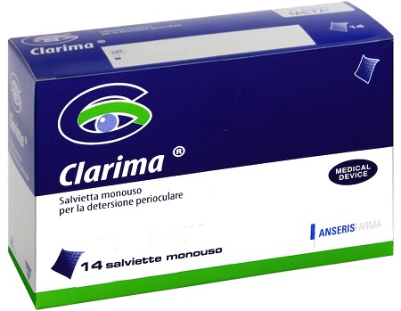 SALVIETTA PERIOCULARE CLARIMA 14 PEZZI - Farmacia De Pasquale