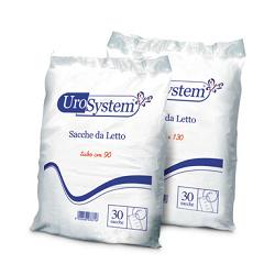 SACCA DI DRENAGGIO DA LETTO PER INCONTINENZA UROSYSTEM TUBO 130 CM SENZA SCARICO 30 PEZZI - Farmacia De Pasquale