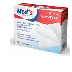 GARZA COMPRESSA MEDS 12/8 36X40CM 12 PEZZI - Farmacia De Pasquale