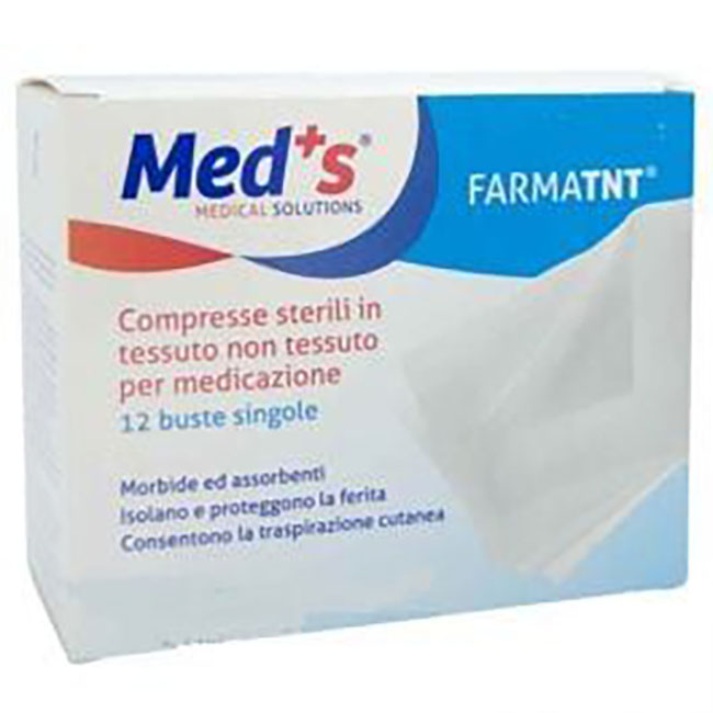 GARZA COMPRESSA MEDS TESSUTO NON TESSUTO PEEL OPEN 7,5X7,5CM 12 PEZZI - Farmacia De Pasquale