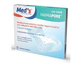 MEDICAZIONE MEDS PORE ADESIVA IMPERMEABILE 10X8CM 5 PEZZI - Farmacia De Pasquale