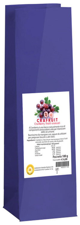 CRAFRUIT CRANBERRY FRUTTI ESSICCATI 100 G - Farmacia De Pasquale