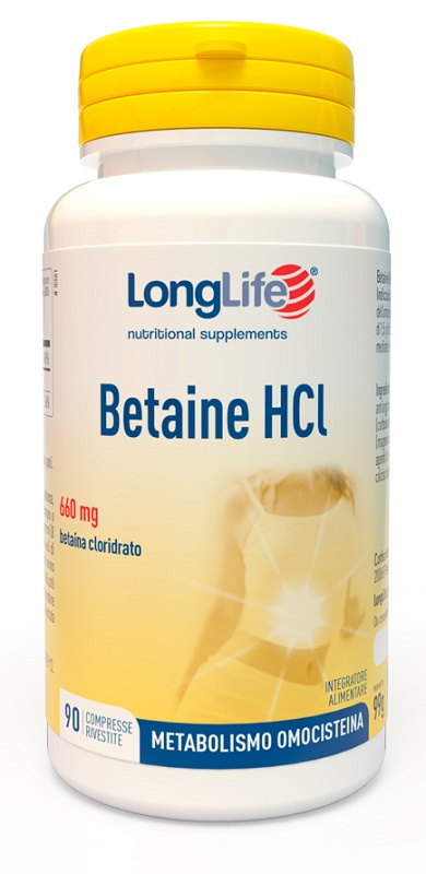 LONGLIFE BETAINE HCL 90 COMPRESSE RIVESTITE - Farmacia De Pasquale