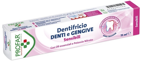DENTIFRICIO DENTI E GENGIVE SENSIBILI 75 ML PROFAR - Farmacia De Pasquale