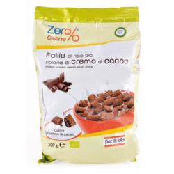 ZERO% GLUTINE FOLLIE RISO CIOCCIOLATO FONDENTE BIO 300 G - Farmacia De Pasquale