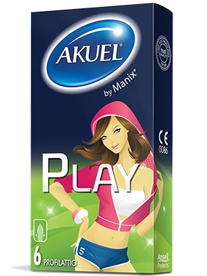 PROFILATTICO ANSELL AKUEL BY MANIX PLAY B 12 PEZZI - Farmacia De Pasquale