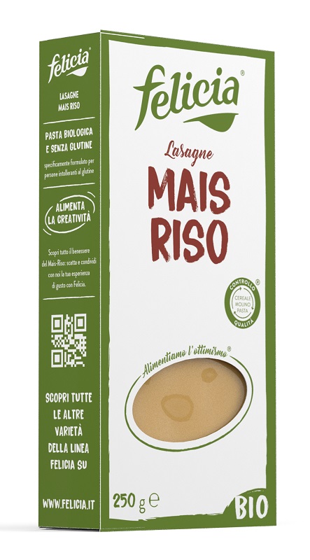 FELICIA PASTA BIOLOGICA MAIS/RISO LASAGNE 250 G - Farmacia De Pasquale