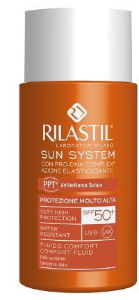 RILASTIL SUN SYSTEM PHOTO PROTECTION THERAPY SPF50+ COMFORT FLUIDO 50 ML - Farmacia De Pasquale