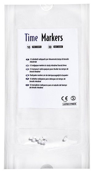 MARCATORE RADIOPACO IN GRANULI A BASE DI POLIPROPILENE FOOD GRADE E BARIO SOLFATO FU TIME-MARKERS PER RILEVAMENTO TEMPO DI TRANSITO INTESTINALE BUSTA DA 10 CILINDRETTI - Farmacia De Pasquale