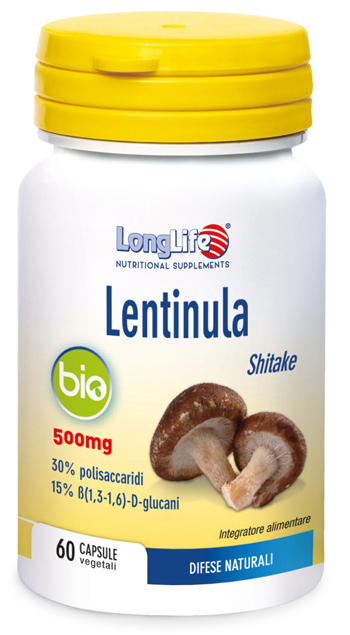 LONGLIFE LENTINULA BIO 60 CAPSULE VEGETALI DA 595 MG - Farmacia De Pasquale