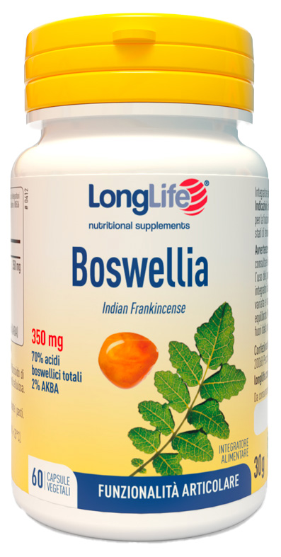LONGLIFE BOSWELLIA 60 CAPSULE VEGETALI - Farmacia De Pasquale