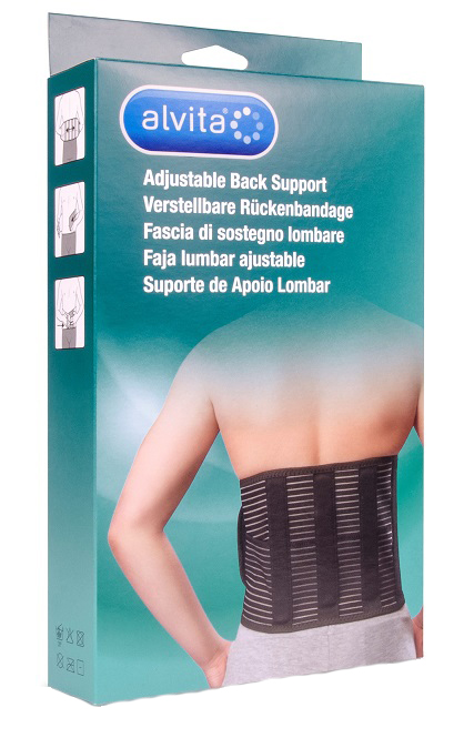 ALVITA FASCIA LOMBARE MISURA 1 CIRCONFERENZA 80-100 CM - Farmacia De Pasquale