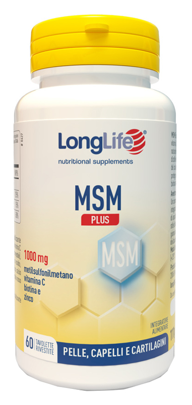 LONGLIFE MSM PLUS 60 TAVOLETTE RIVESTITE DA 1,85 G - Farmacia De Pasquale