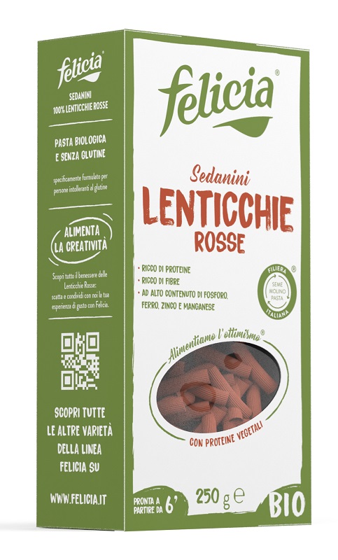 FELICIA BIO SEDANINI LENTICCHIE ROSSE 250 G - Farmacia De Pasquale