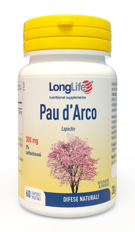 LONGLIFE PAU D'ARCO 60 CAPSULE VEGETALI - Farmacia De Pasquale