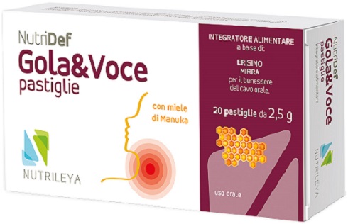 NUTRIDEF GOLA & VOCE MIELE 20 PASTIGLIE - Farmacia De Pasquale