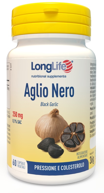 LONGLIFE AGLIO NERO 60 CAPSULE VEGETALI - Farmacia De Pasquale