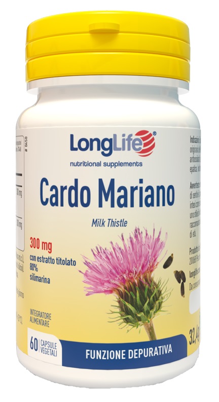 LONGLIFE CARDO MARIANO 60 CAPSULE VEGETALI - Farmacia De Pasquale