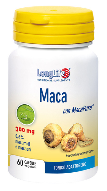 LONGLIFE MACA 60 CAPSULE VEGETALI DA 550 MG - Farmacia De Pasquale