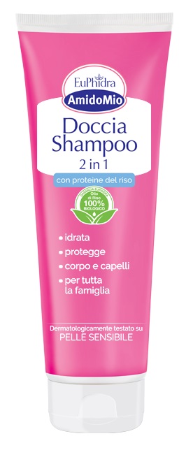 EUPHIDRA AMIDOMIO DOCCIA SHAMPOO 2 IN 1 250 ML - Farmacia De Pasquale