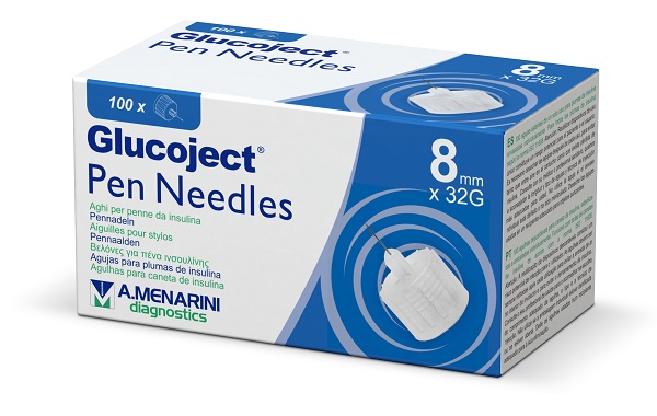 AGO PER PENNA DA INSULINA GLUCOJECT 8 MM GAUGE 32 100 PEZZI - Farmacia De Pasquale