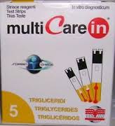 TEST TRIGLICERIDI MULTICARE IN STRISCE CON ASPIRAZIONE CAPIILLARE 5 PEZZI - Farmacia De Pasquale