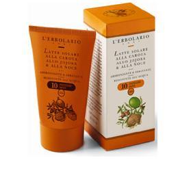 LATTE SOLARE CAROTA/JOJOBA/NOCE SPF10 125 ML - Farmacia De Pasquale