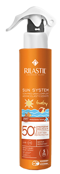 RILASTIL SUN SYSTEM BABY PPT SPF 50+ EMULSIONE SPRAY 200 ML - Farmacia De Pasquale
