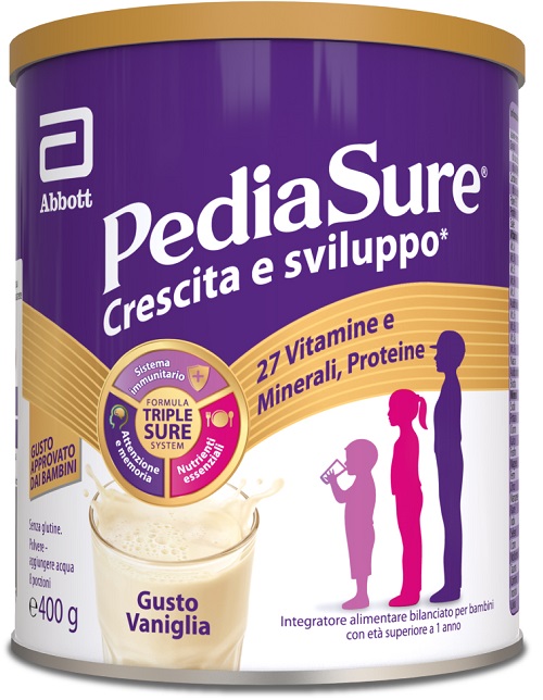 PEDIASURE CRESCITA&SVILUPPO VANIGLIA 400 G - Farmacia De Pasquale