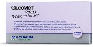 STRISCE MISURAZIONE CHETONEMIA GLUCOMEN AREO B-KETONE SENSOR 10 PEZZI - Farmacia De Pasquale