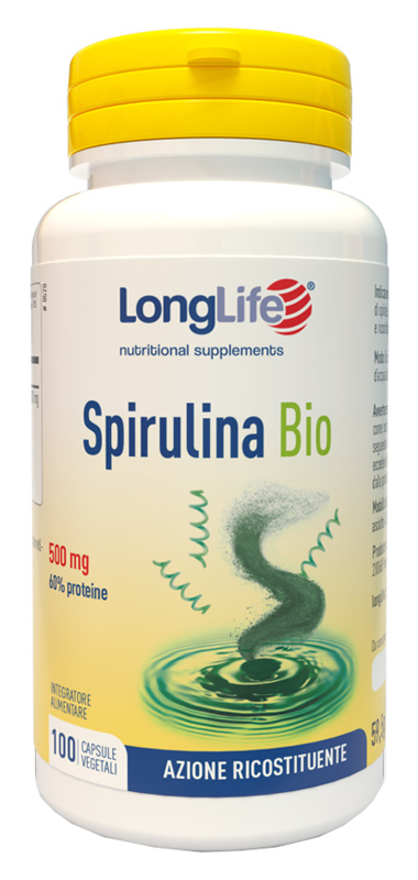 LONGLIFE SPIRULINA BIO 500 MG 100 CAPSULE VEGETALI - Farmacia De Pasquale