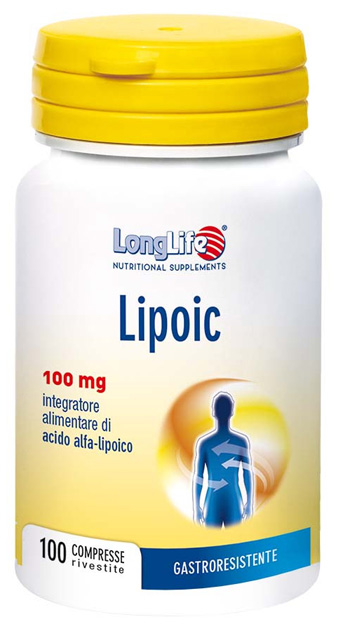 LONGLIFE LIPOIC 100 MG 100 CAPSULE RIVESTITE DA 400 MG - Farmacia De Pasquale
