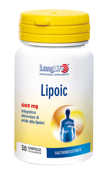 LONGLIFE LIPOIC 600 MG 30 COMPRESSE RIVESTITE DA 870 MG - Farmacia De Pasquale