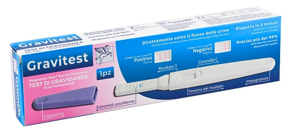 TEST GRAVIDANZA GRAVITEST 1 PEZZO GAMMADIS - Farmacia De Pasquale