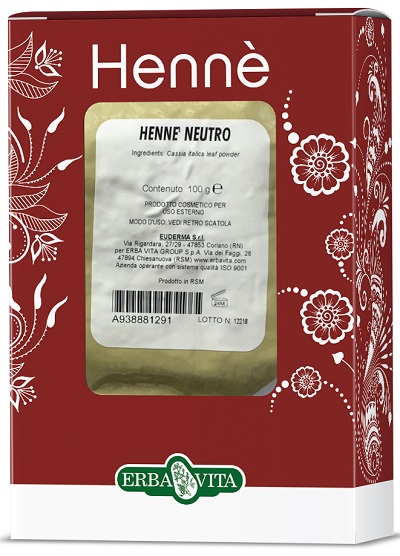 HENNE COLORANTE CAPELLI NEUTRO 100 G - Farmacia De Pasquale