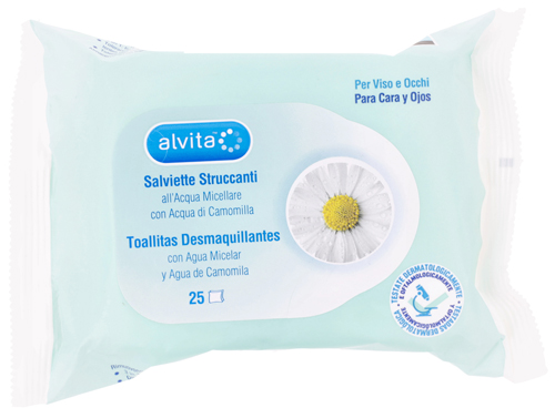 ALVITA SALVIETTE STRUCCANTI 25 PEZZI - Farmacia De Pasquale